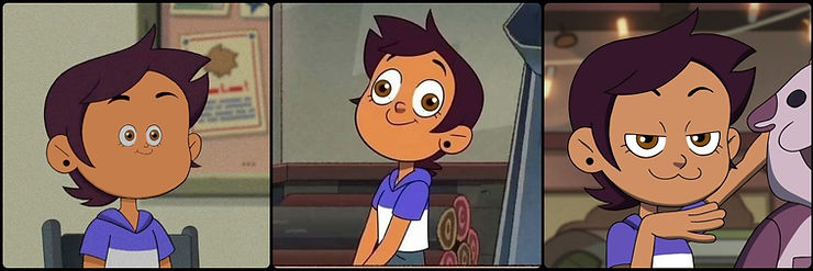 Luz's different facial expressions from The Owl House