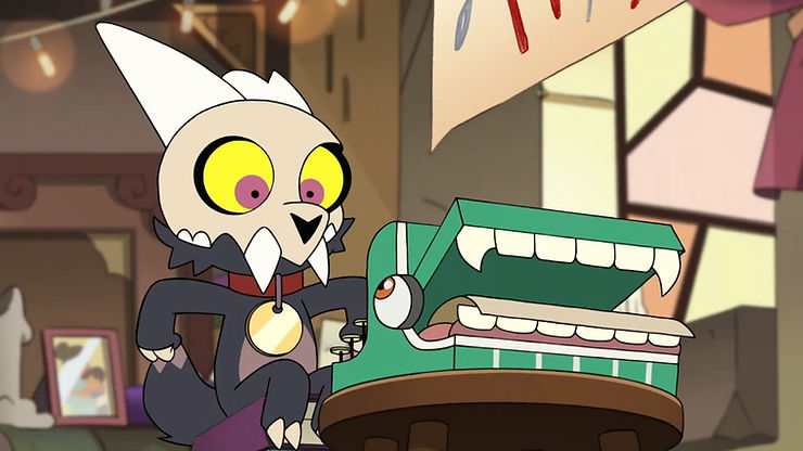 King and a typewriter from The Owl House