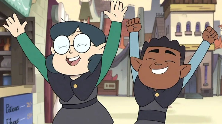 Willow and Gus from The Owl House