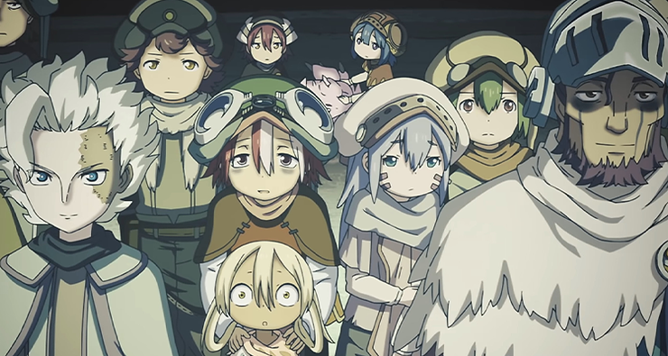 The Ganja, a group of explorers made up of different men and women, set out to explore the Abyss in Made in Abyss, the Golden City of the Scorching Sun