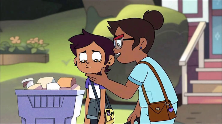 Luz and her mom on The Owl House