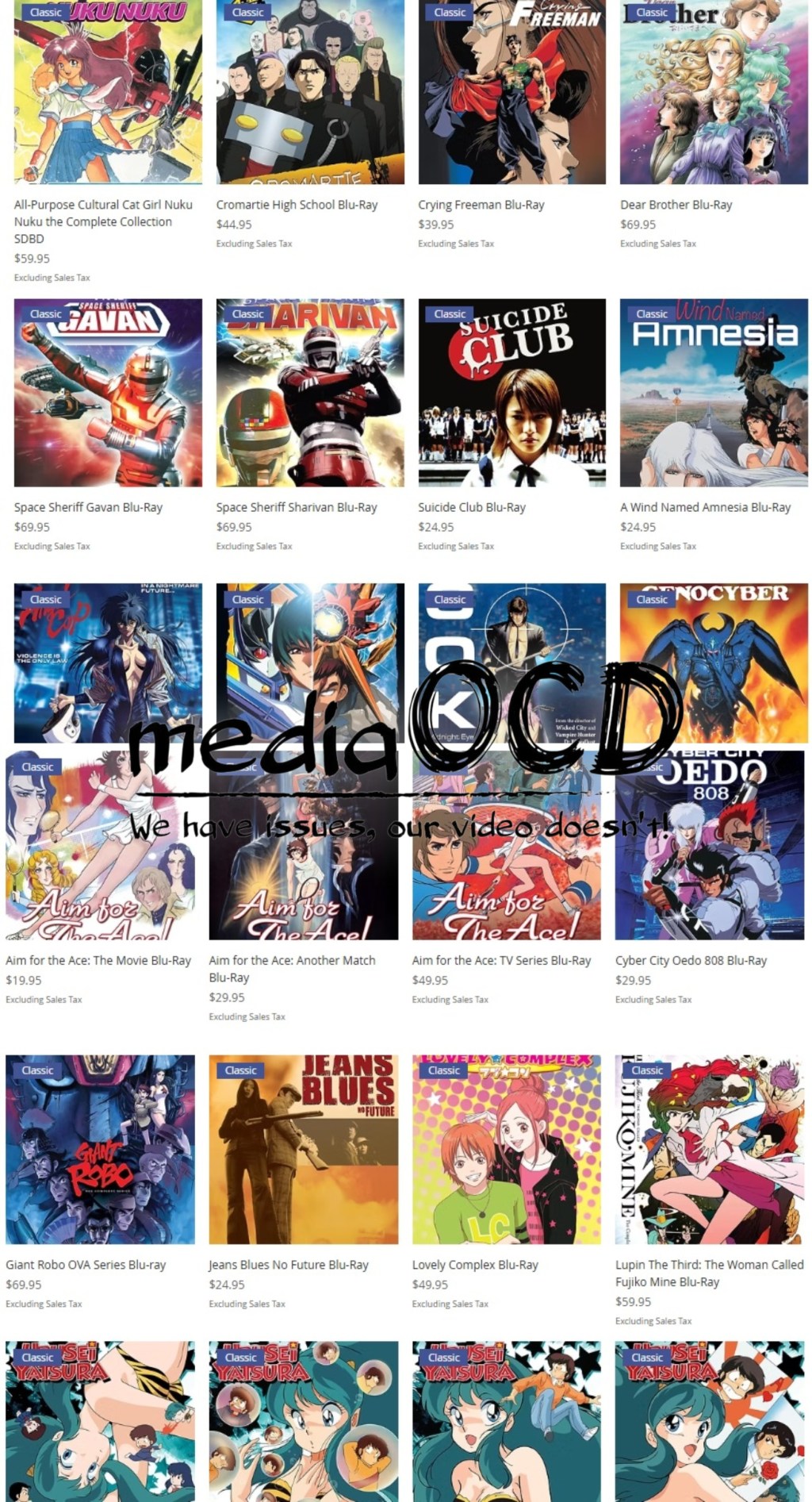 MediaOCD announces more classic anime home media titles from Discotek Media available for&nbsp;purchase